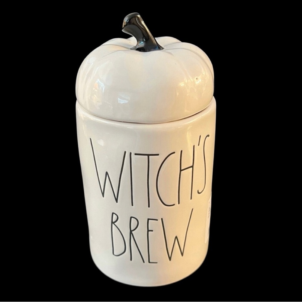 Rae Dunn New WITCH’S BREW Candle Halloween Cauldron Pumpkin Ivory Black LL NWT - Picture 13 of 13